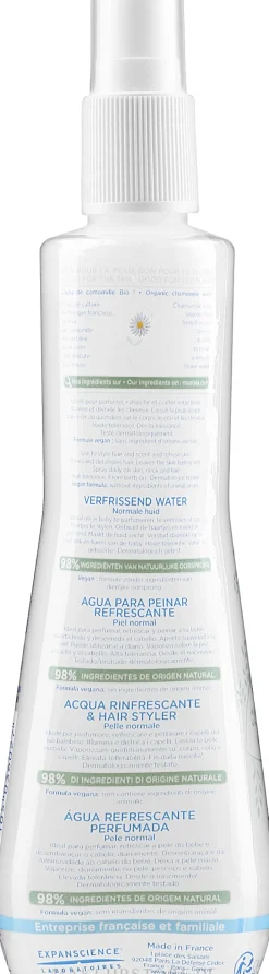 Erfrischendes Wasser für Körper und Haare von Kindern