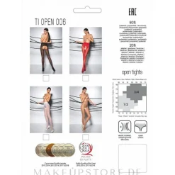 Erotische Strumpfhose mit Ausschnitt Tiopen 006 30 Den bianco