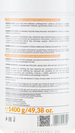 Erweichende Fuß-Badesalze mit AHA- und BHA-Säuren