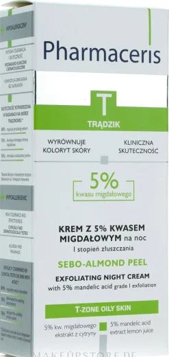 Exfolierende Nachtcreme mit 5% Mandelsäure