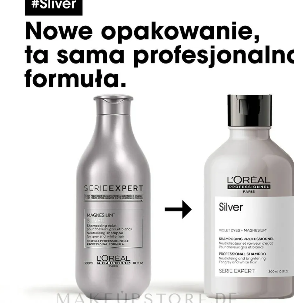 Farbauffrischendes Shampoo für blondes und graues Haar