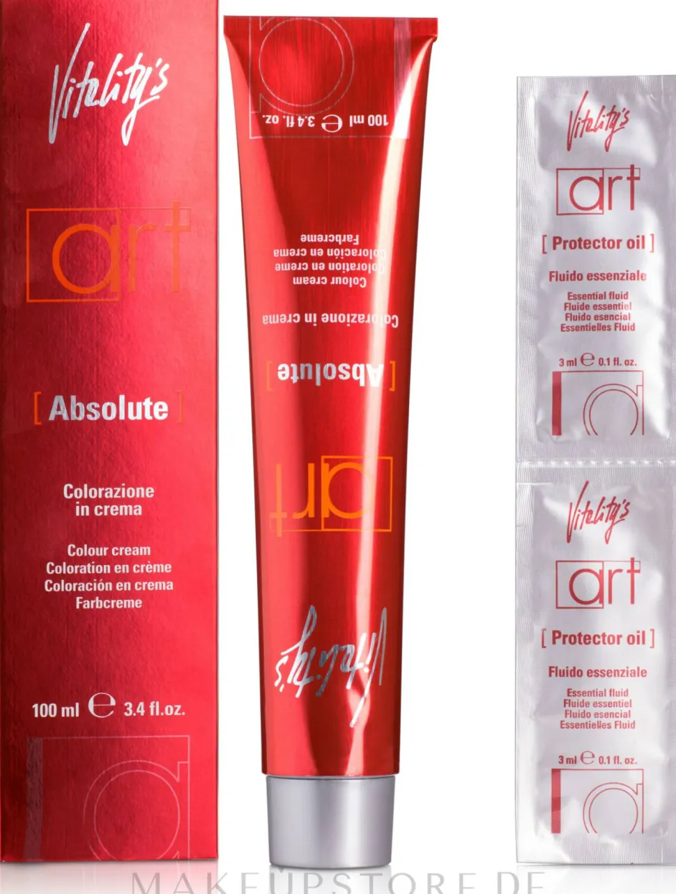 Farbcreme mit essentiellem Fluid