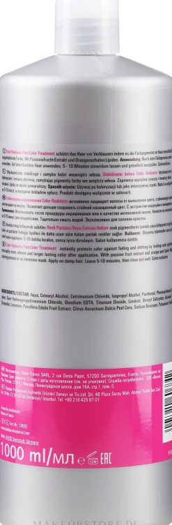 Farbstabilisator-Maske für coloriertes Haar mit Passionsfruchtextrakt und Orangenschale-Lipiden