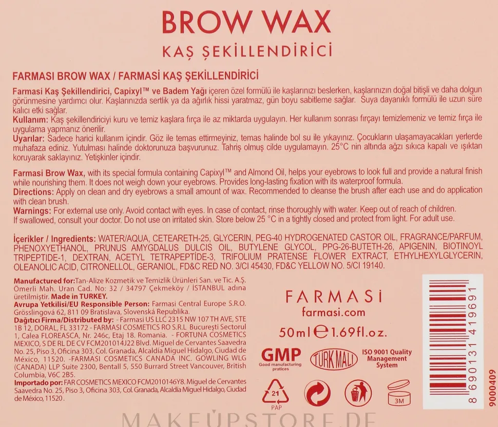 Farmasi Brow Wax