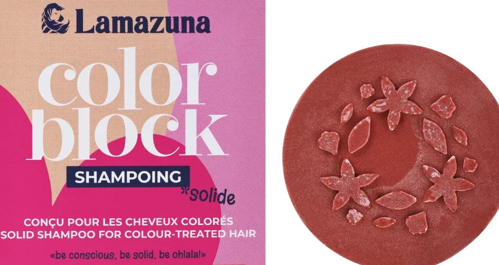 Festes Shampoo für coloriertes Haar mit Kirschöl