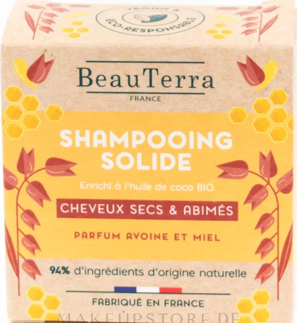 Festes Shampoo mit Hafer und Honig