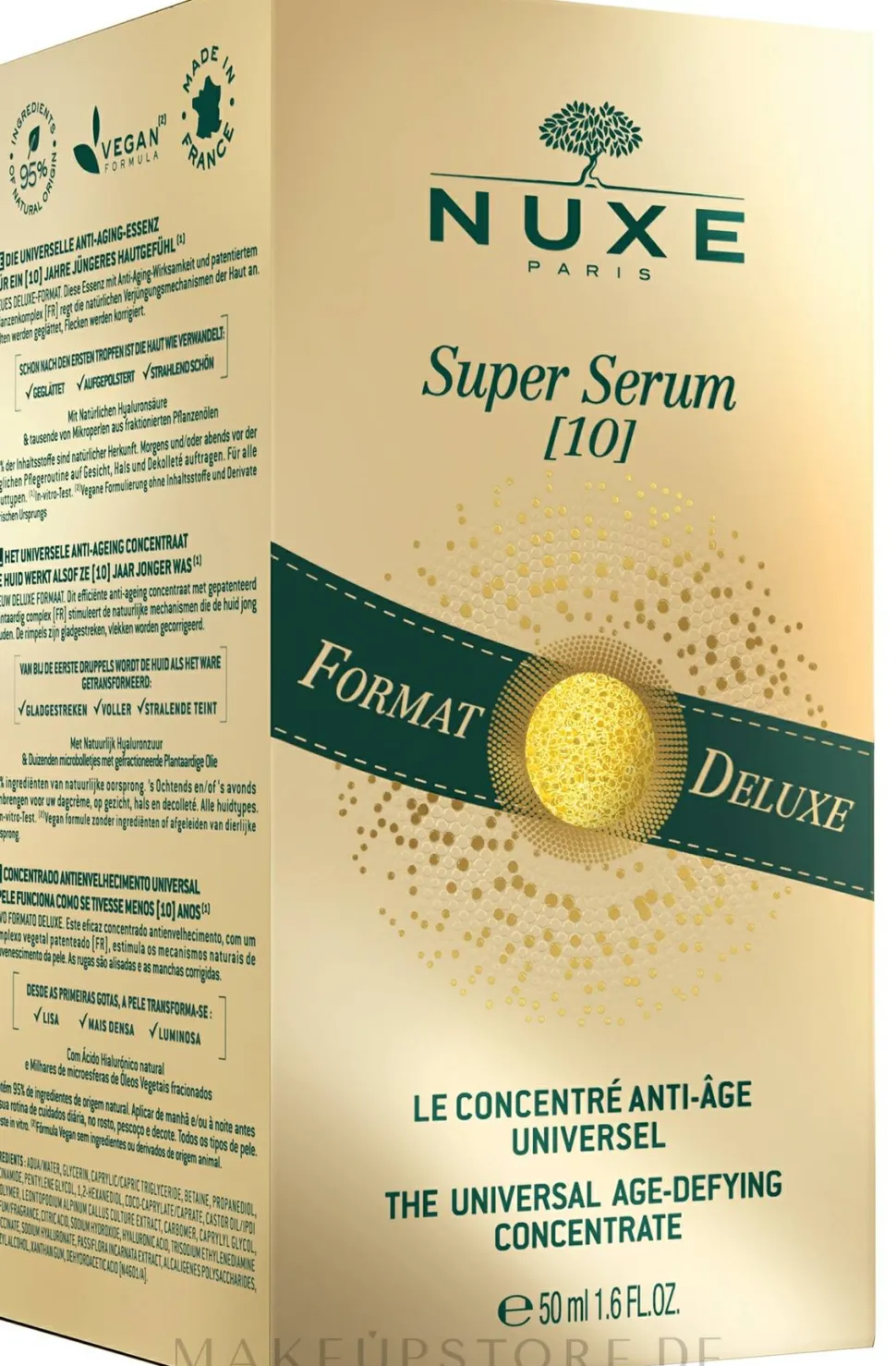Festigendes Anti-Aging Gesichtsserum mit Hyaluronsäure und Mikroperlen aus fraktionierten Pflanzenölen