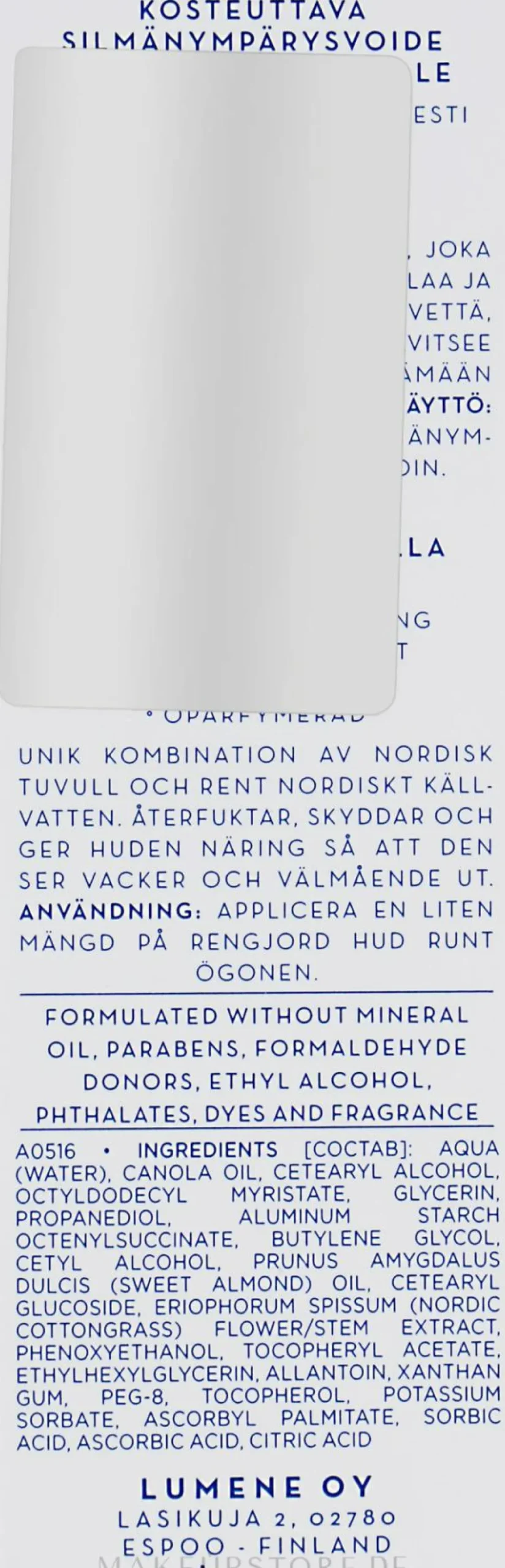 Feuchtigkeitsspendende Augencreme