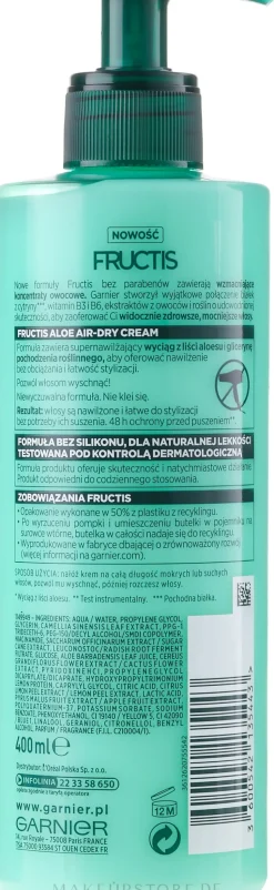 Feuchtigkeitsspendende Haarcreme ohne Ausspülen mit Aloe Vera