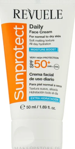 Feuchtigkeitsspendende Sonnencreme für das Gesicht