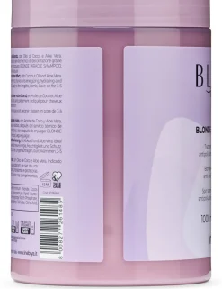 Feuchtigkeitsspendende und energetisierende Maske mit Kokosnussöl und Aloe Vera für glänzendes blondes Haar