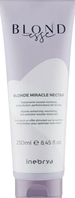 Feuchtigkeitsspendende und energetisierende Maske mit Kokosnussöl und Aloe Vera für glänzendes blondes Haar
