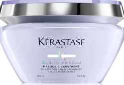 Feuchtigkeitsspendende und stärkende Maske mit Hyaluronsäure und Edelweiß-Konzentrat für aufgehelltes und geschädigtes Haar