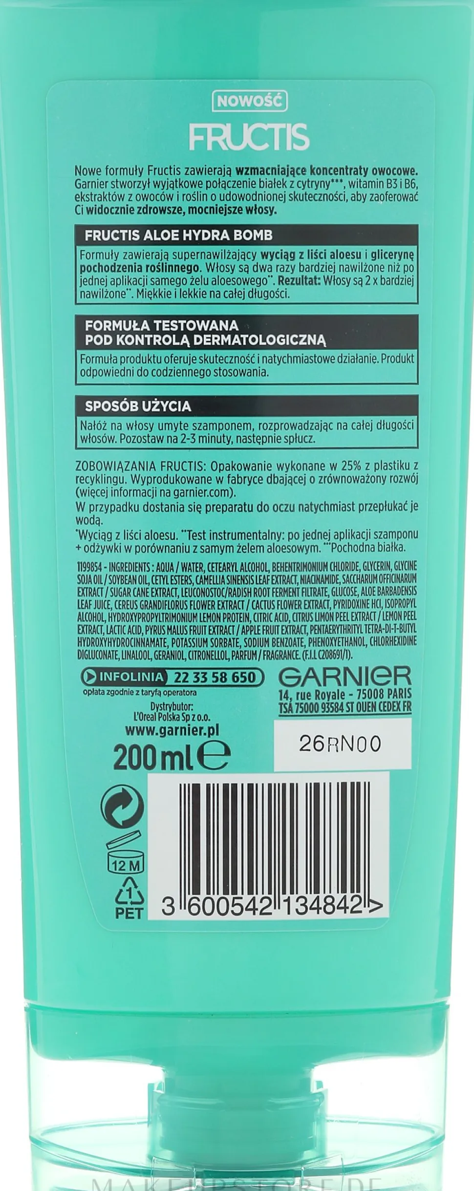 Feuchtigkeitsspendende und kräftigende Haarspülung