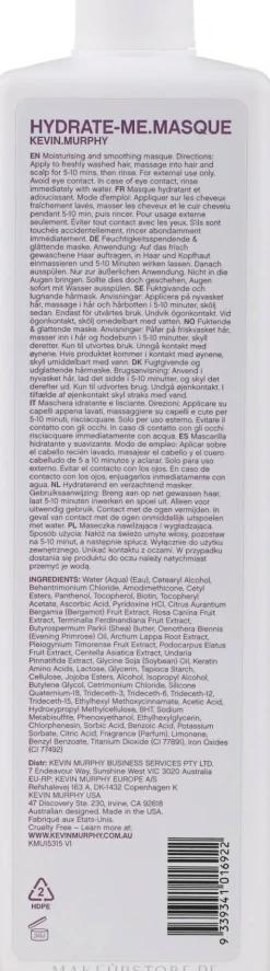 Feuchtigkeitsspendende und glättende Maske für krauses Haar