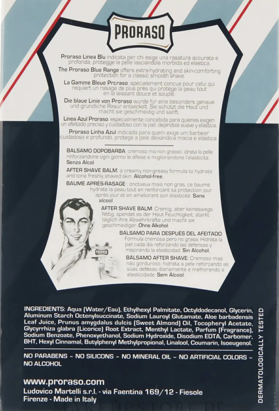 Feuchtigkeitsspendender After Shave Balsam mit Aloe vera und Vitamin E