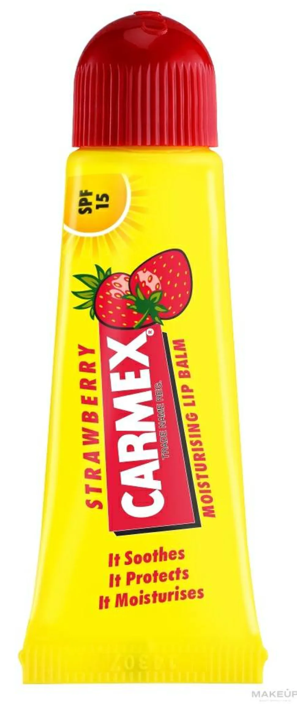 Feuchtigkeitsspendender Lippenbalsam für trockene und rissige Lippen mit Erdbeergeschmack SPF 15