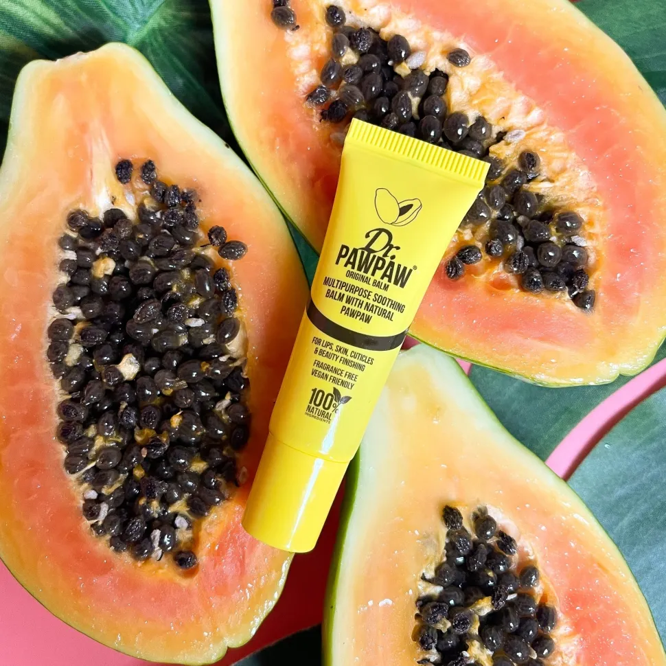 Feuchtigkeitsspendender Mehrzweck-Balsam für Lippen und Haut mit Papayaextrakt