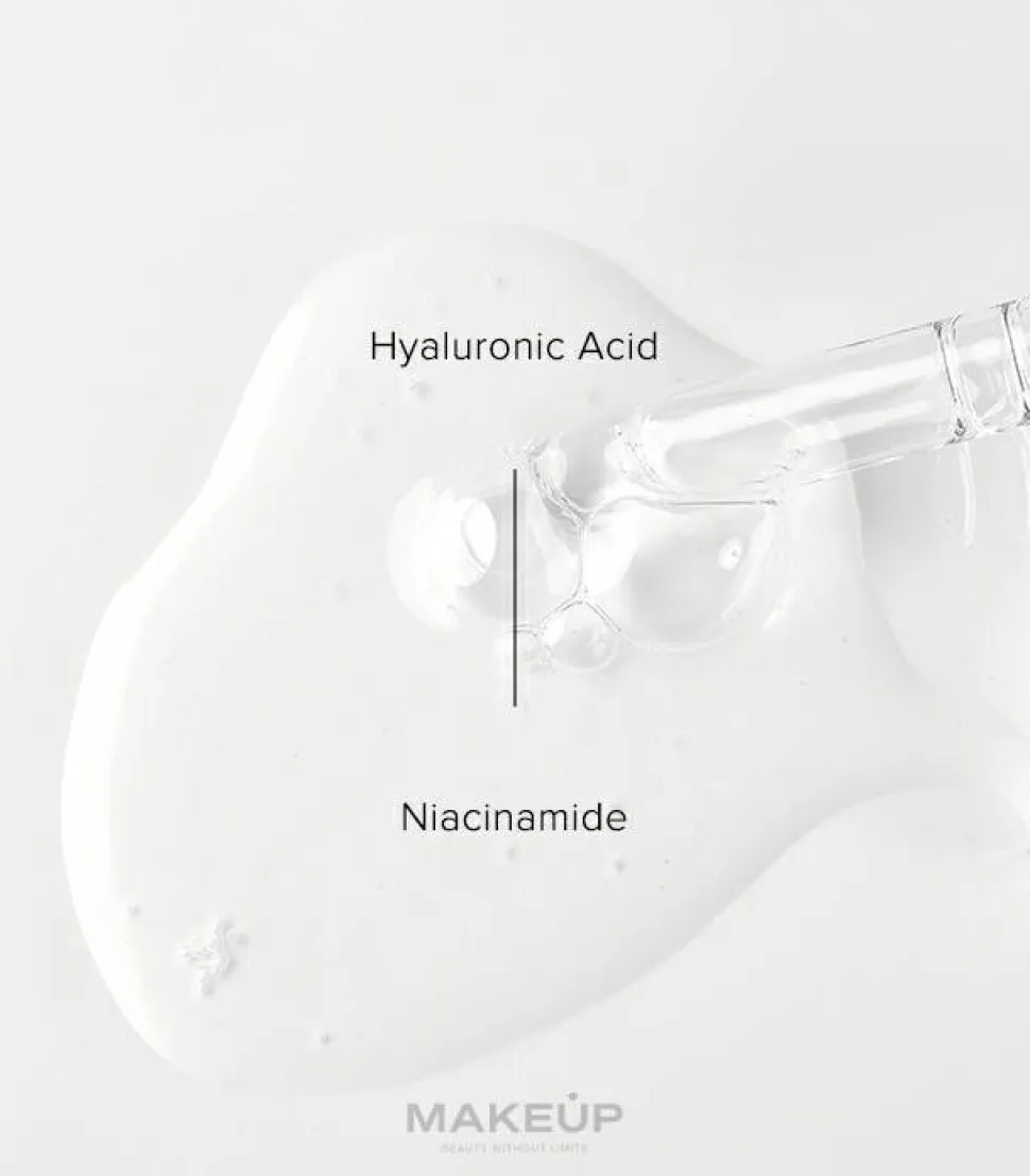 Feuchtigkeitsspendendes Gesichtsserum mit Hyaluronsäure und Niacinamid