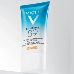 Feuchtigkeitsspendendes Sonnenschutzfluid für die Gesichtshaut SPF 50+