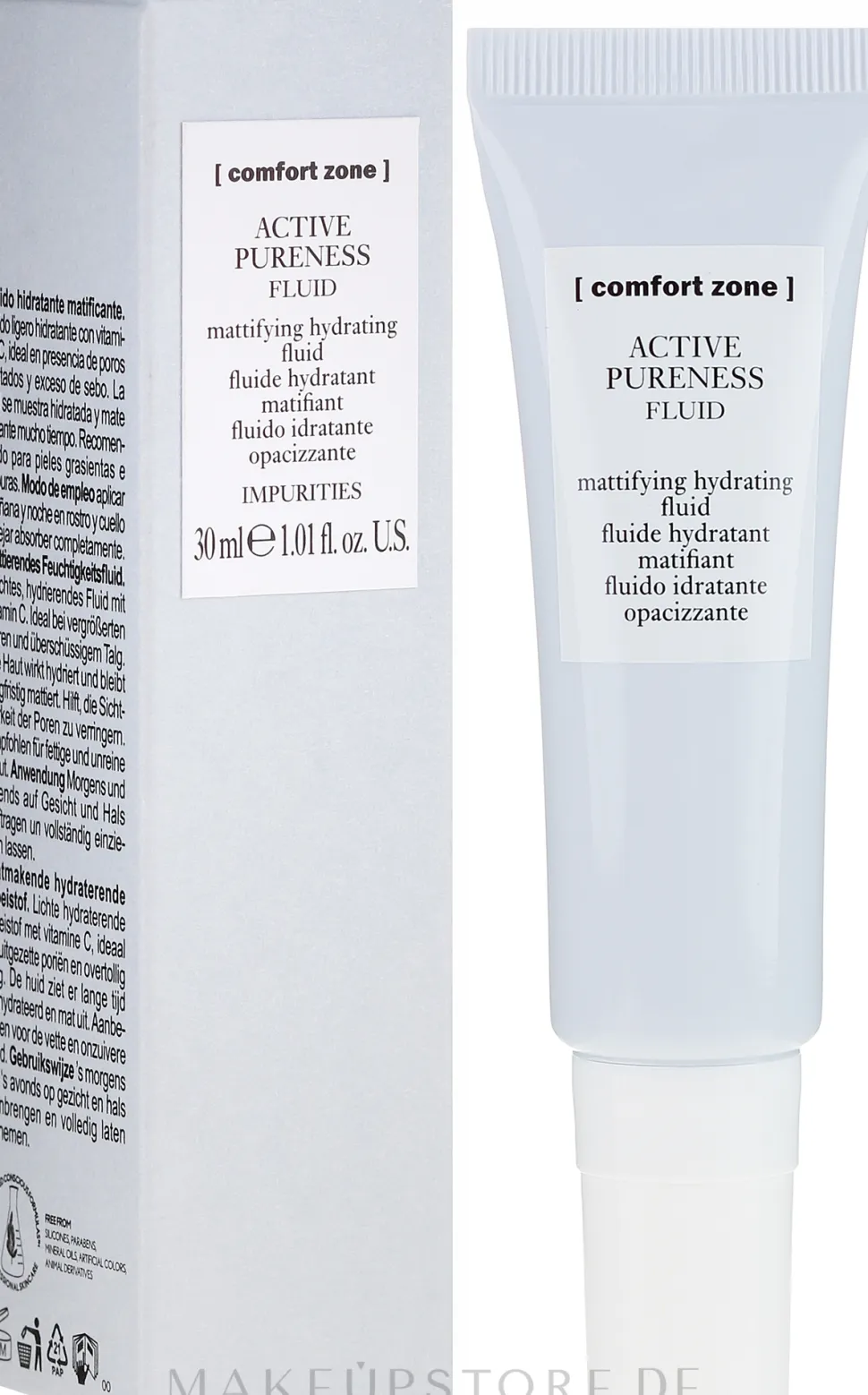 Feuchtigkeitsspendendes und mattierendes Gesichtsfluid mit Vitamin C