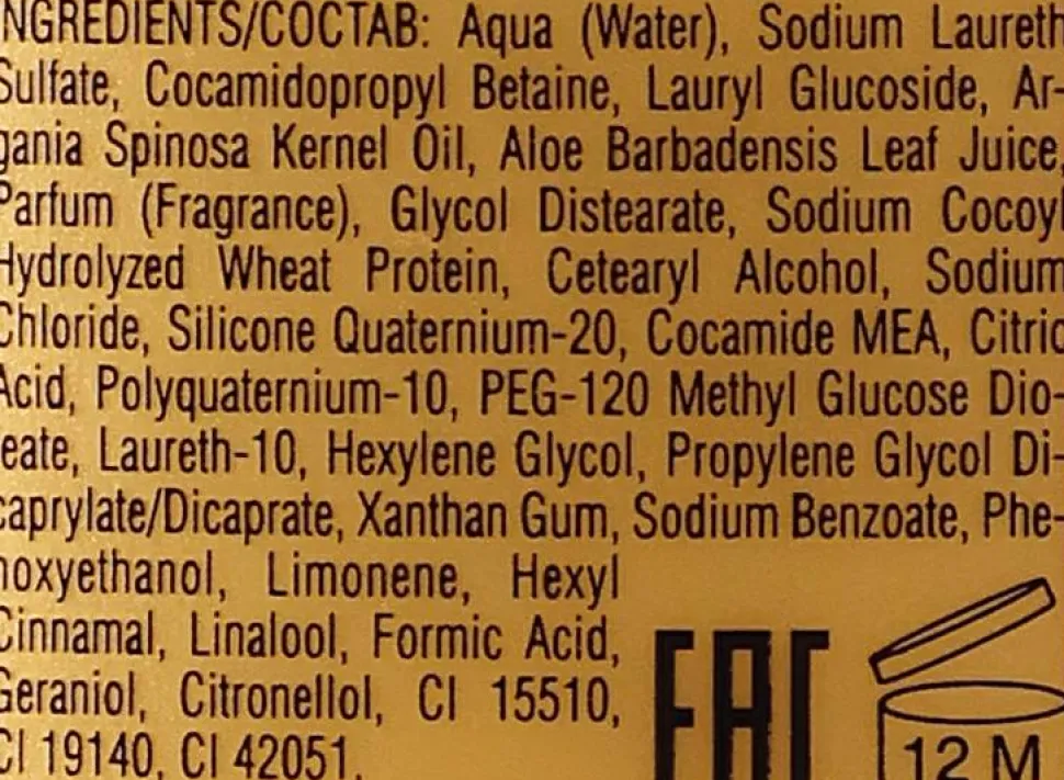 Feuchtigkeitsspendendes Shampoo mit Arganöl und Aloe Vera
