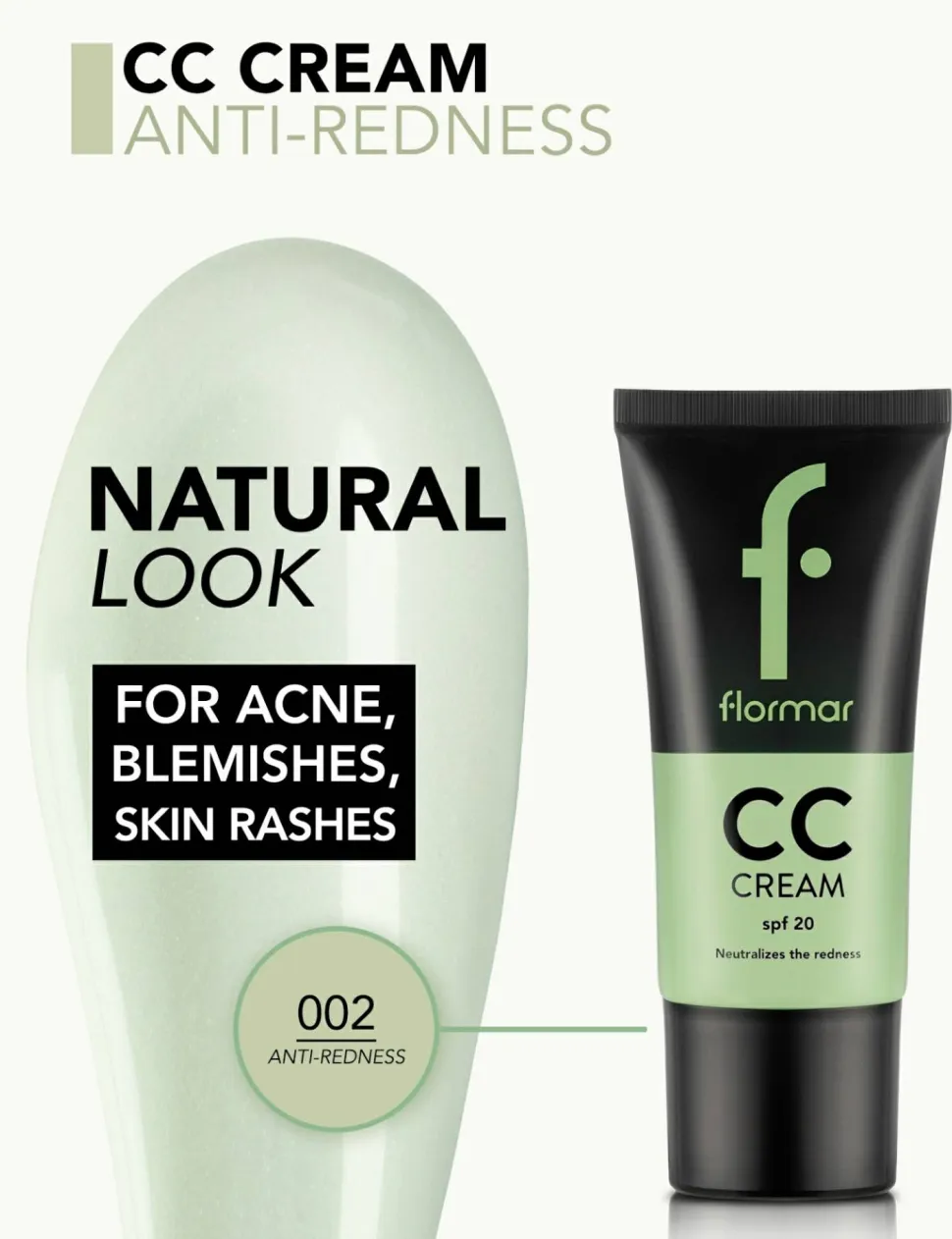 Flormar CC Cream Anti-Redness