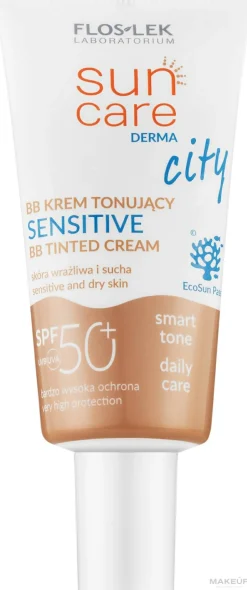 Floslek Sun Care Derma Sensitive BB Tinted Cream SPF 50