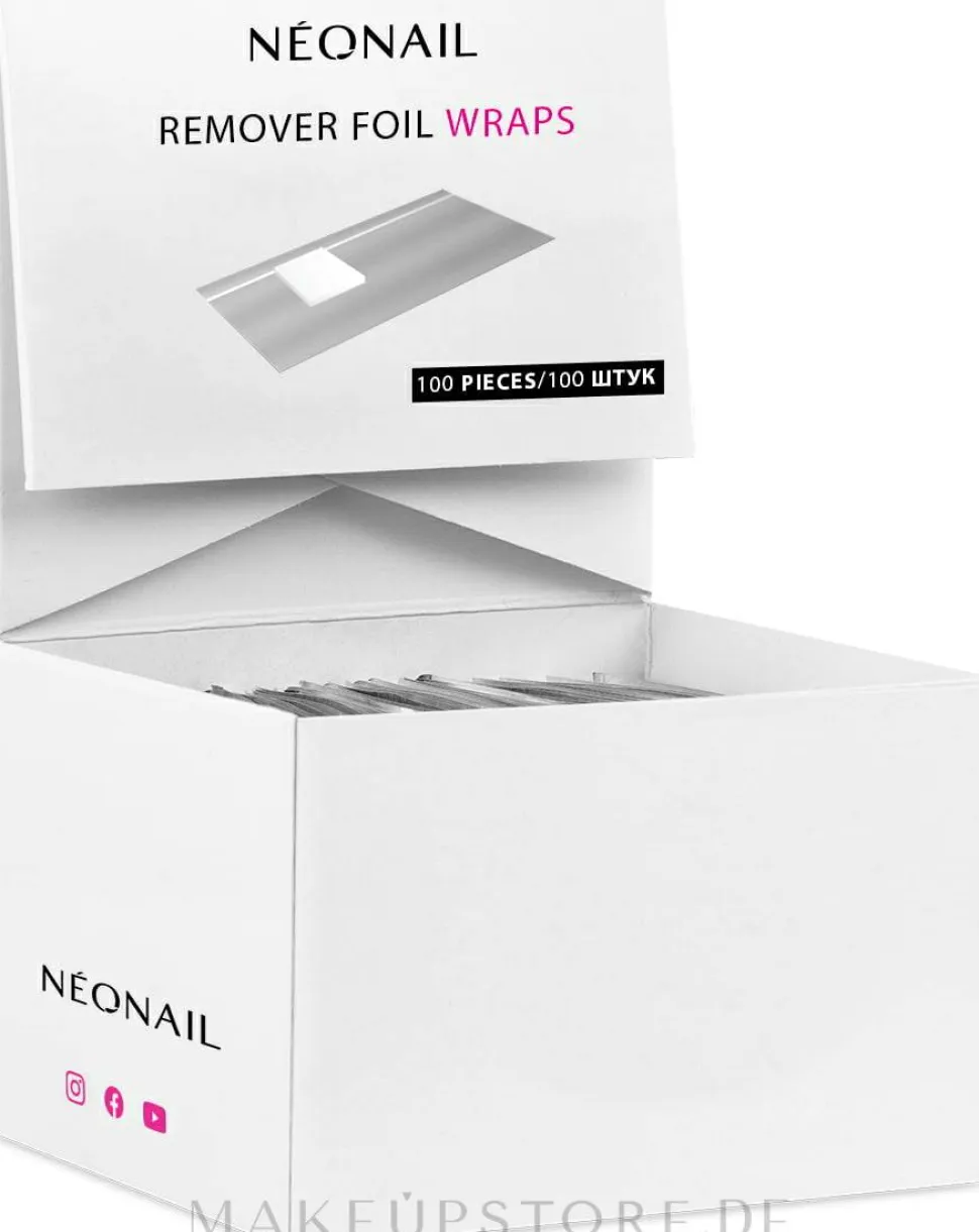 Folienblätter zum Entfernen von Gel Nagellack
