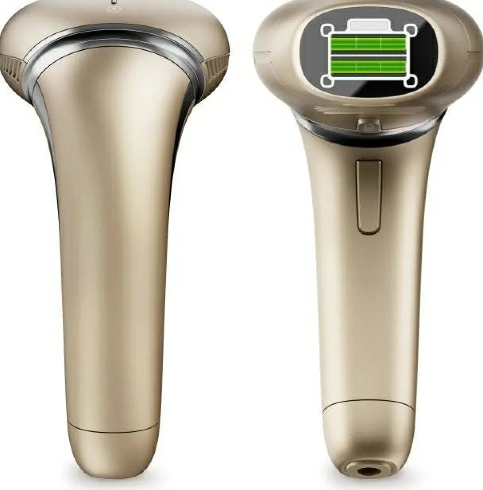 Fotoepilator mit schwenkbarem Kopf und 600.000 Lichtimpulsen