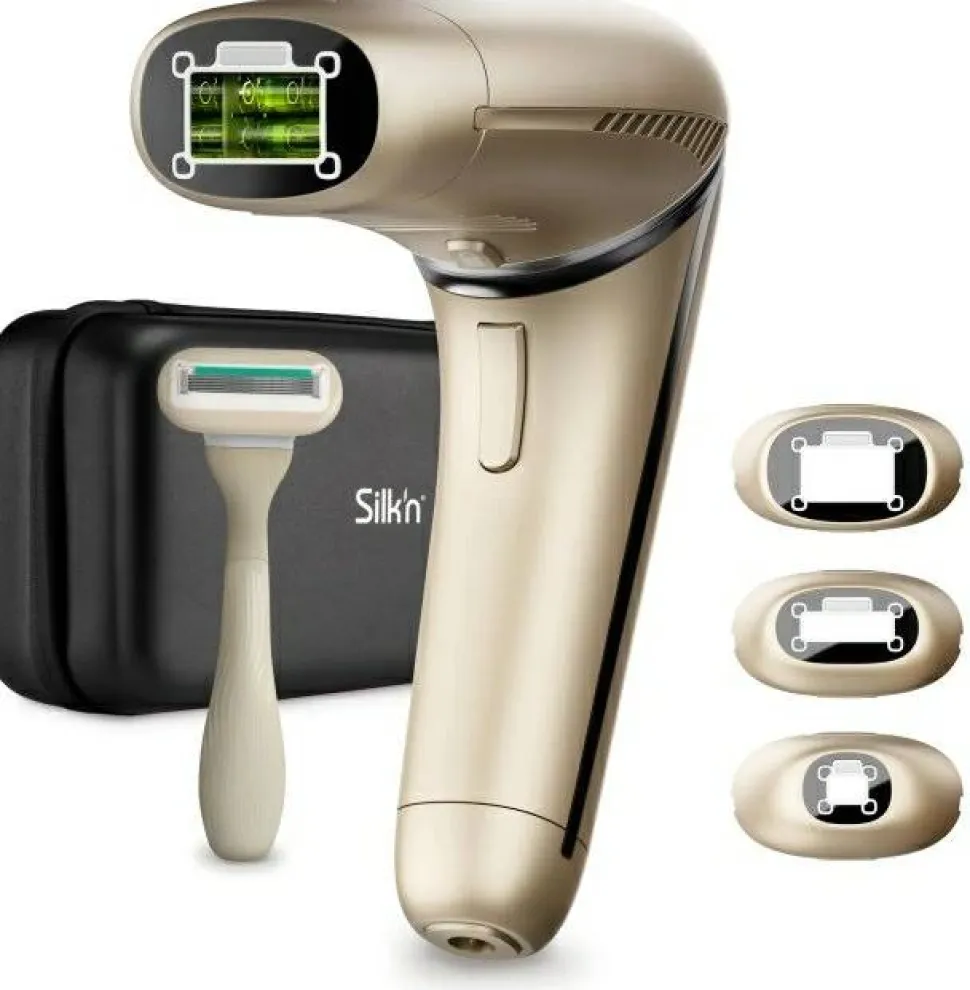 Fotoepilator mit schwenkbarem Kopf und 600.000 Lichtimpulsen
