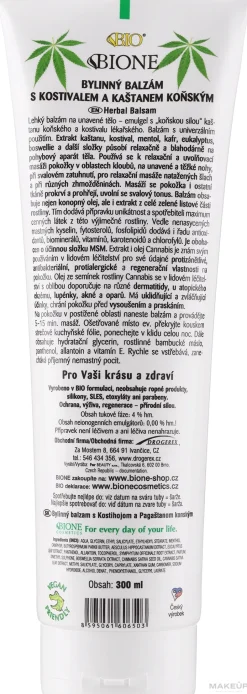 Fußbalsam mit Kastanien-, Beinwell- und Hanföl