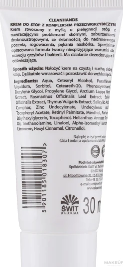Fußcreme mit Antimykotika-Komplex