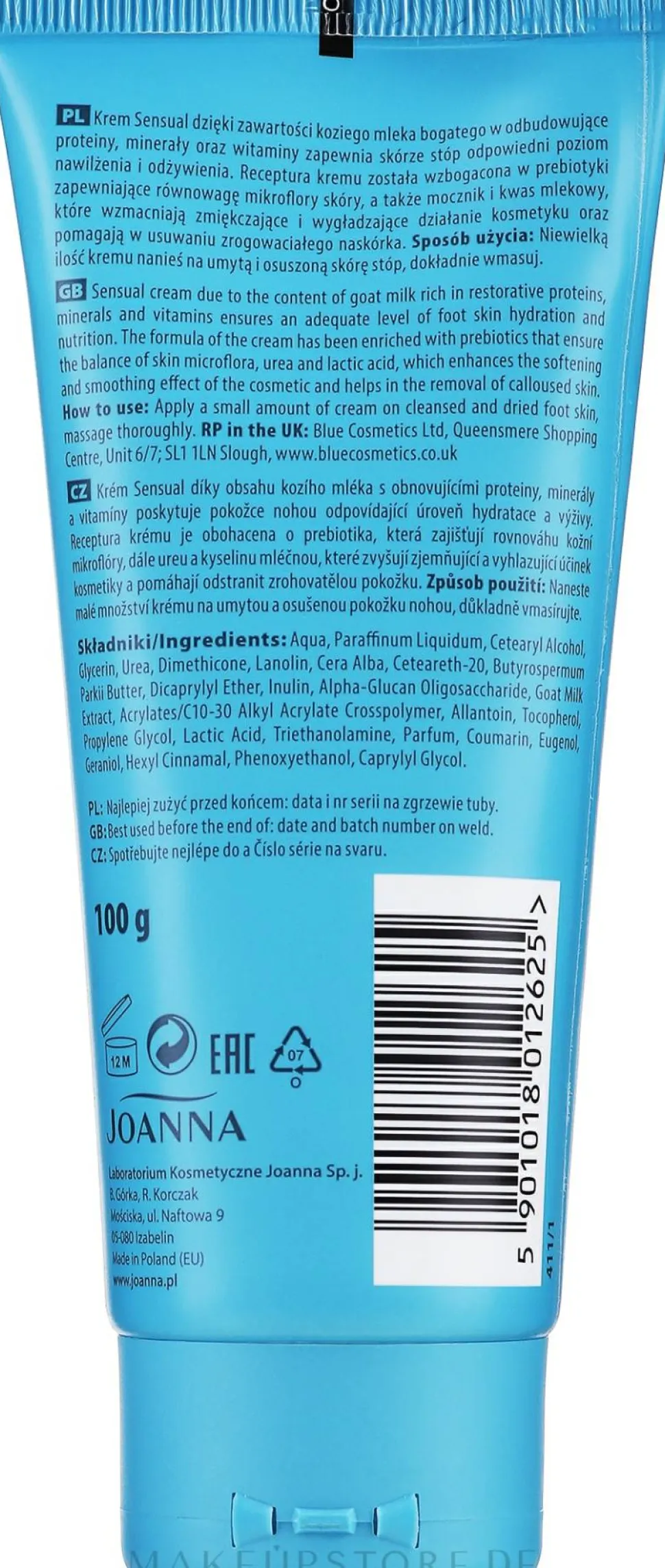 Fußcreme mit Ziegenmilch