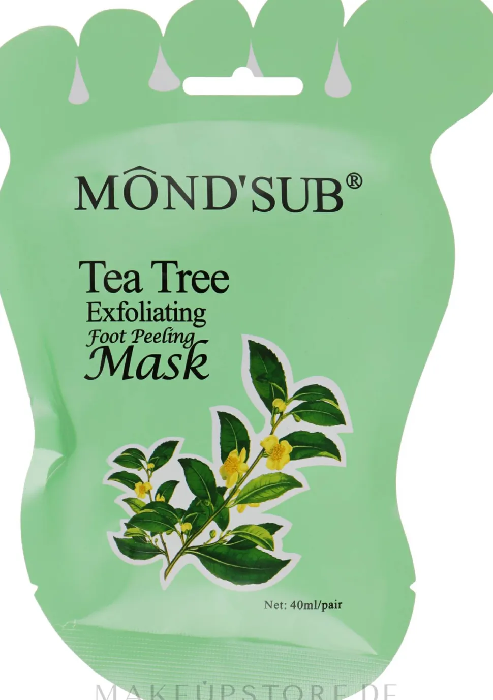 Fußpeeling-Maske mit Teebaumextrakt