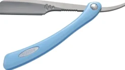 Gefährliches Rasiermesser, blau