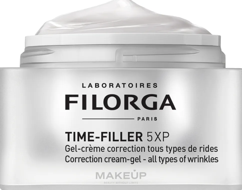 Gel-Creme zur Faltenkorrektur für gemischte bis fettige Gesichtshaut mit Zink, Tripeptid, Hyaluronsäure und Meeres-Christe