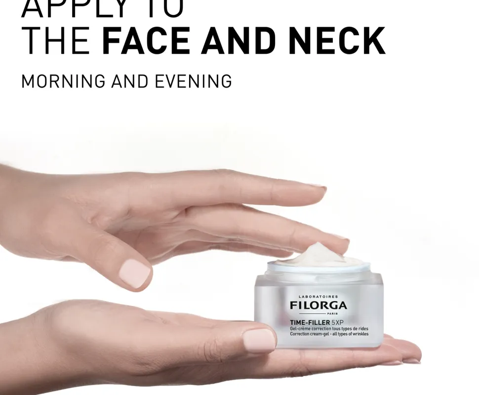 Gel-Creme zur Faltenkorrektur für gemischte bis fettige Gesichtshaut mit Zink, Tripeptid, Hyaluronsäure und Meeres-Christe
