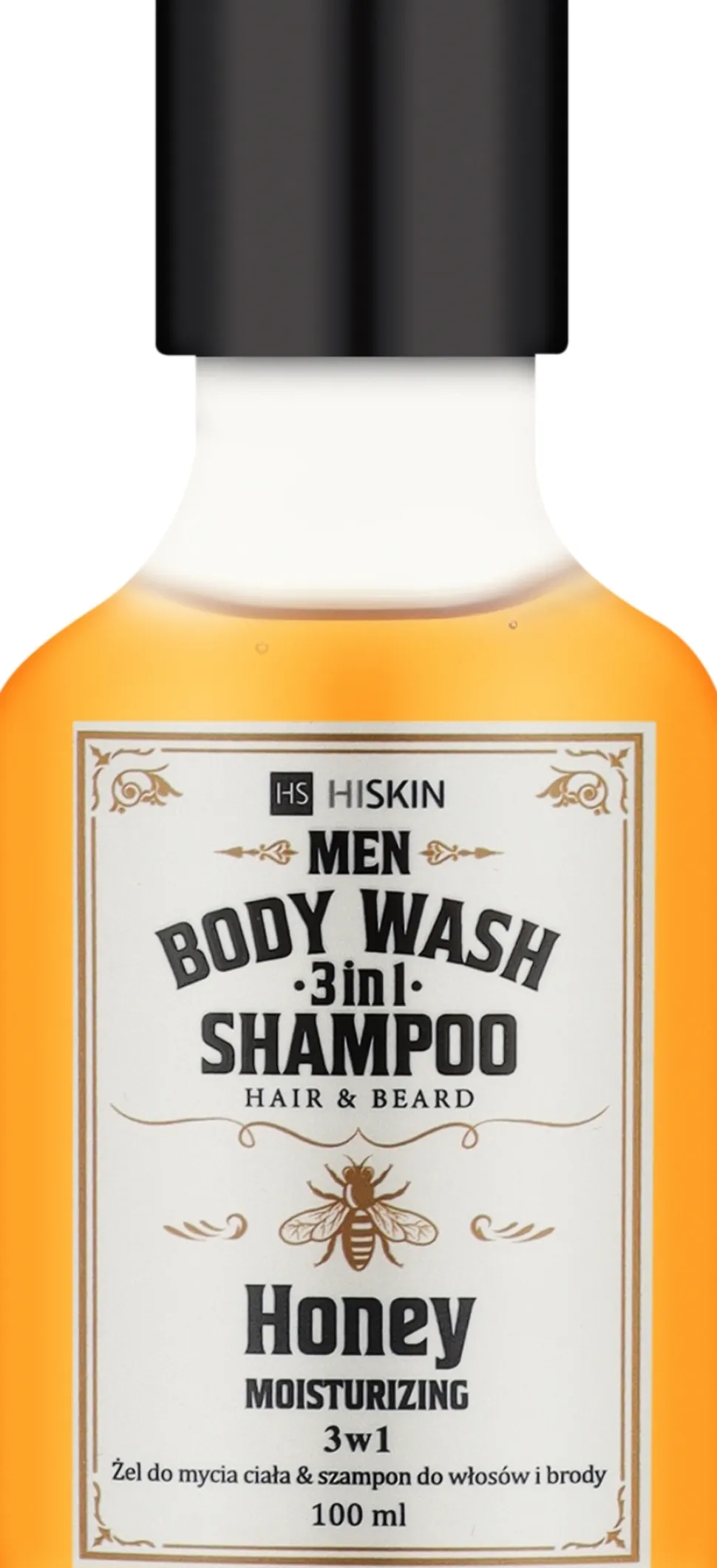 Gel-Shampoo zum Waschen von Körper, Haar und Bart Honey