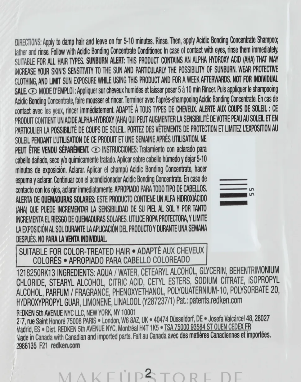 GESCHENK! Intensivpflege-Konzentrat vor dem Shampoo für chemisch geschädigtes Haar