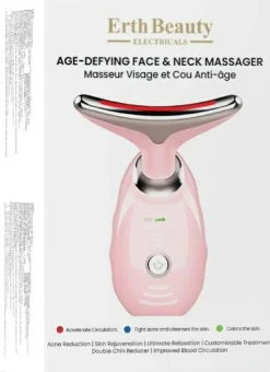 Gesicht- und Halsmassagegerät, rosa