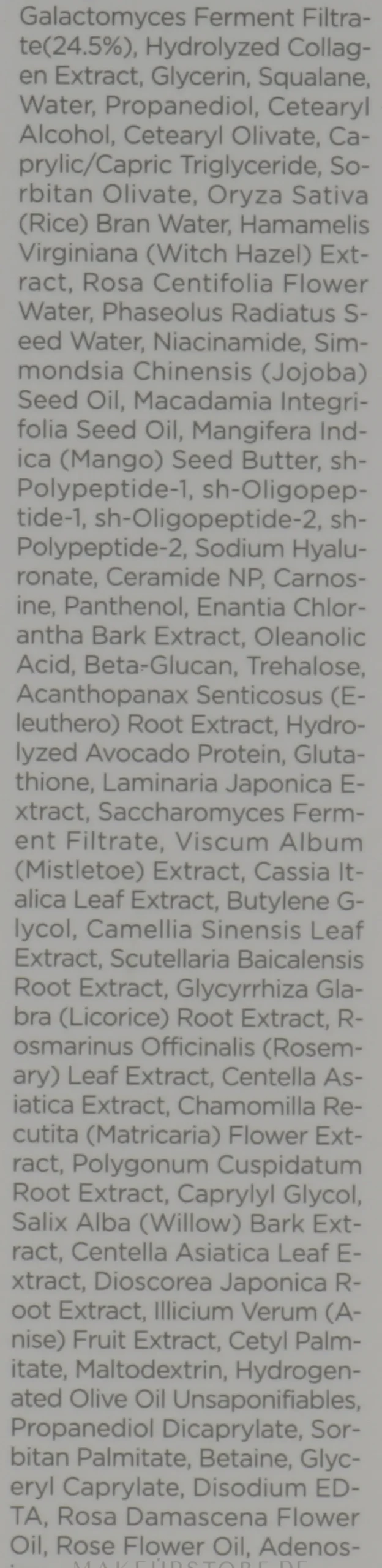 Gesichtscreme mit Galaktomie-Extrakt