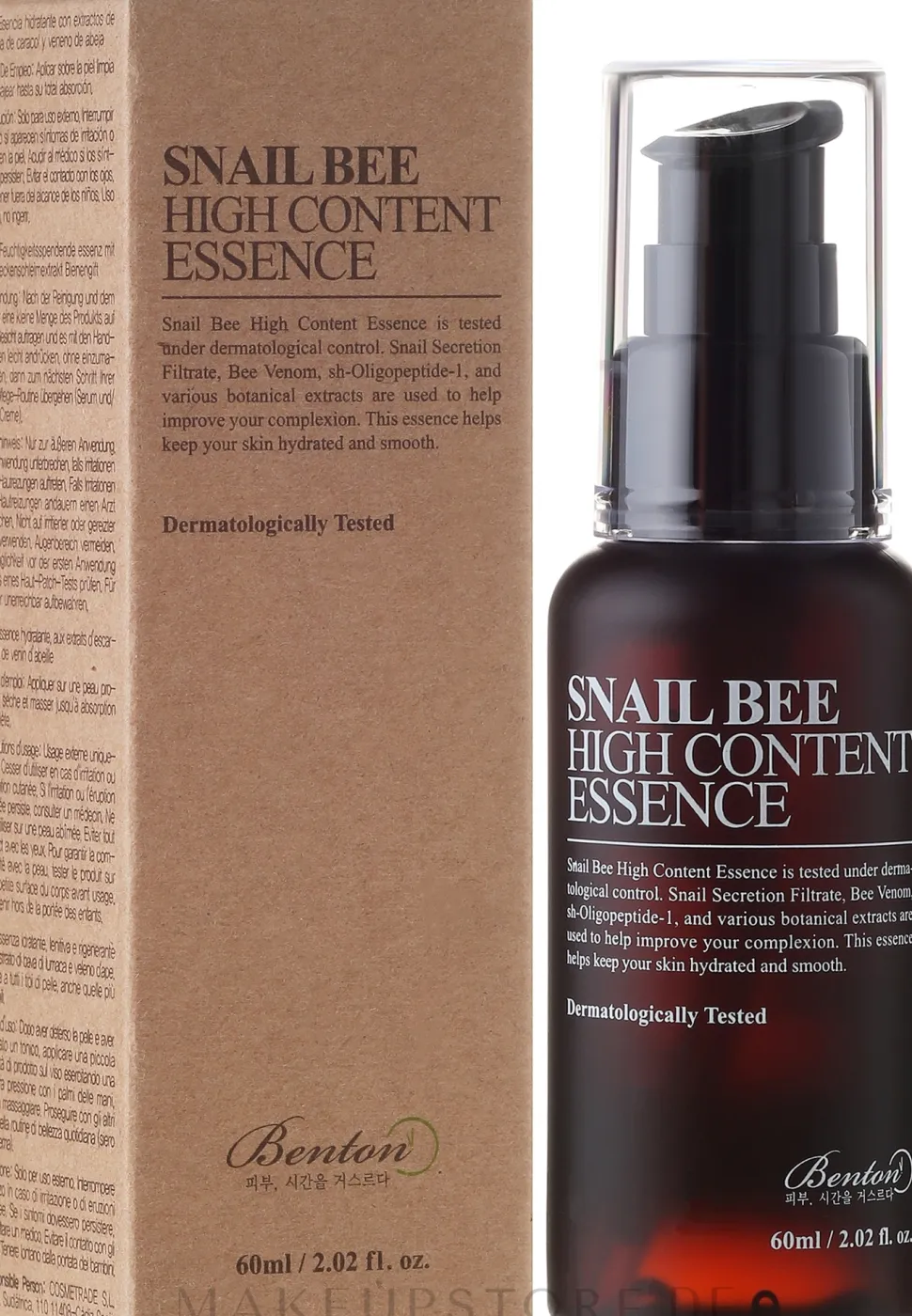 Gesichtsessenz mit Schneckenschleimfiltrat und Bienengift
