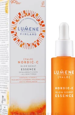 Gesichtsessenz mit Vitamin C und Hyaluronsäure für einen strahlenden Teint