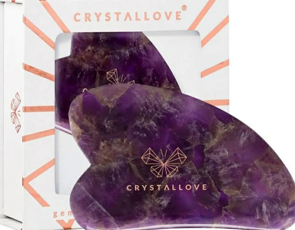Gesichtsmassage-Platte aus Amethyst
