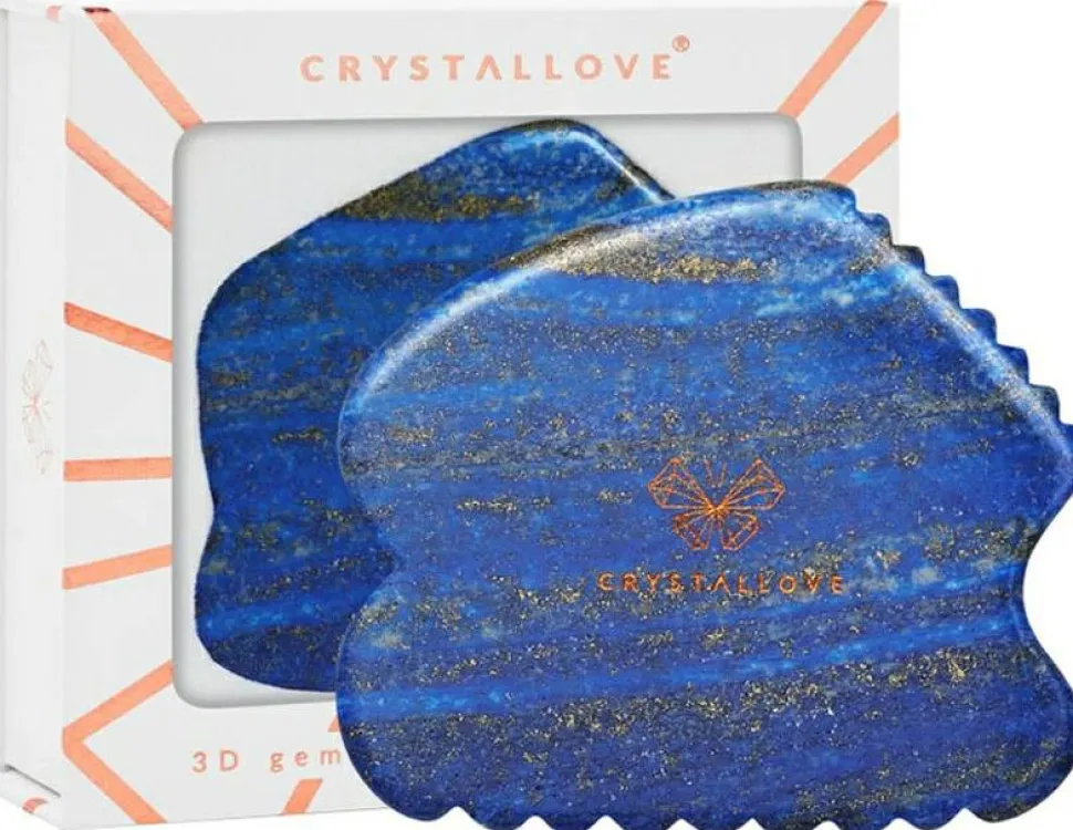 Gesichtsmassage-Platte Lapislazuli blau