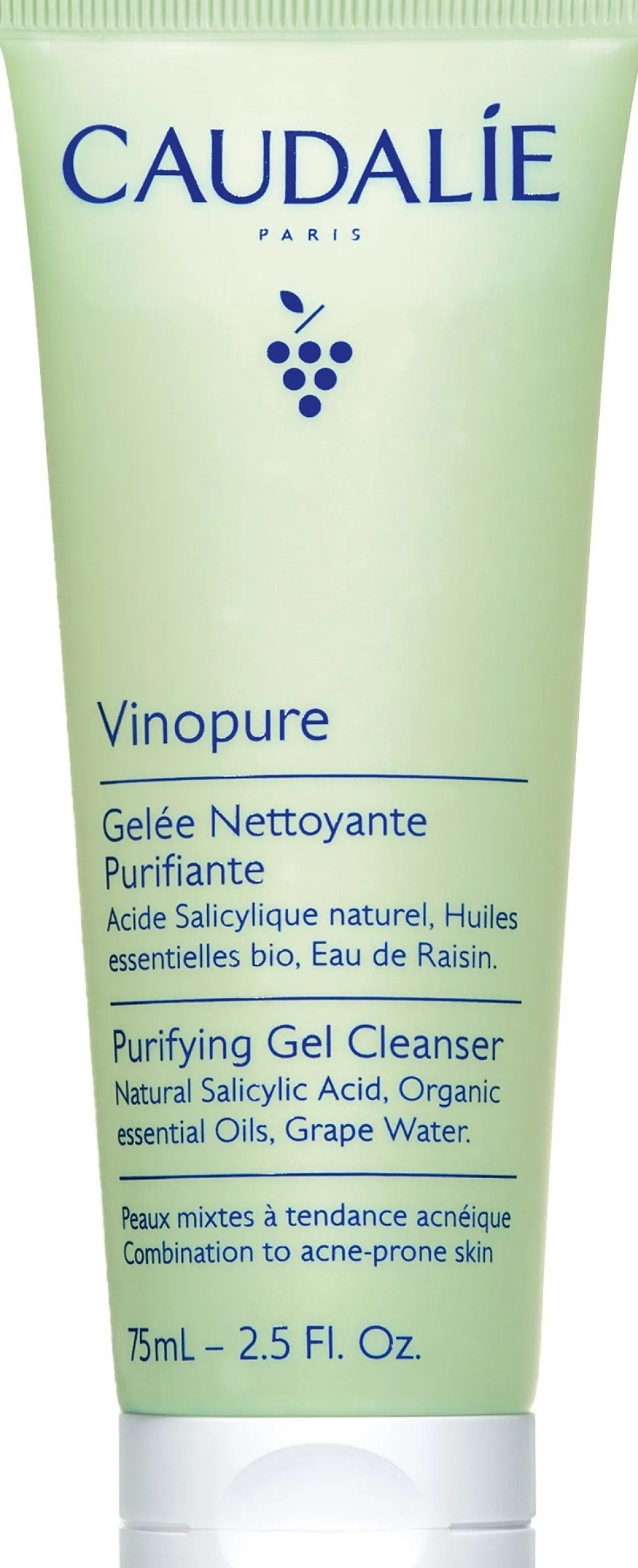 Gesichtsreinigungsgel mit Salicylsäure, bio-ätherischen Ölen und Traubenwasser