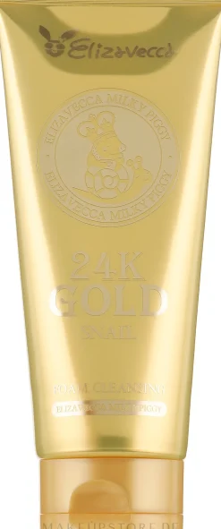 Gesichtsreinigungsschaum mit Schneckenschleim und 24K Gold