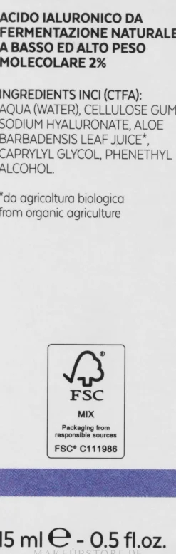 Gesichtsserum mit 2% Hyaluronsäure