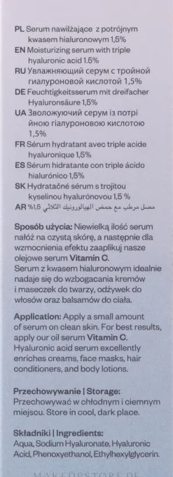 Gesichtsserum mit Hyaluronsäure